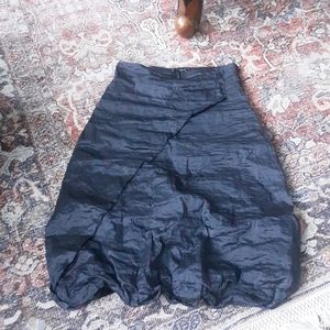 Sarah Pacini midnight blue balloon skirt